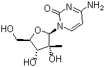 2'-C-Methylcytidine molecular structure (CAS 20724-73-6)