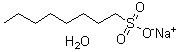 1-Octanesulfonic acid sodium salt monohydrate molecular structure (CAS 207596-29-0)
