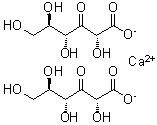 D-ribo-3-Hexulosonic acid calcium salt molecular structure (CAS 207614-23-1)