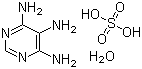 4,5,6-Triaminopyrimidine sulfate hydrate molecular structure (CAS 207742-76-5)