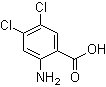 2-氨基-4,5-二氯苯甲酸分子结构 (CAS 20776-61-8)