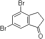 4,6-Dibromo-2,3-dihydro-1H-inden-1-one molecular structure (CAS 207857-48-5)