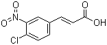 结构式 CAS# 20797-48-2, 4-氯-3-硝基肉桂酸