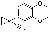 structure of CAS# 20802-15-7, 1-(3,4-Dimethoxyphenyl)cyclopropanecarbonitrile;NSC 134308
