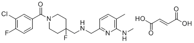 F13714 fumarate molecular structure (CAS 208109-39-1)