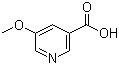 结构式 CAS# 20826-03-3, 5-甲氧基烟酸