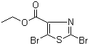 2,5-二溴噻唑-4-甲酸乙酯分子结构 (CAS 208264-60-2)