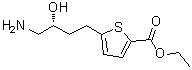 5-[(3R)-4-氨基-3-羟基丁基]-2-噻吩羧酸乙酯分子结构 (CAS 208337-84-2)