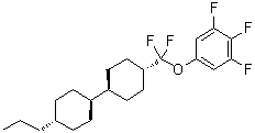 5-[Difluoro[(trans,trans)-4'-propyl[1,1'-bicyclohexyl]-4-yl]methoxy]-1,2,3-trifluorobenzene molecular structure (CAS 208338-50-5)