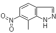 结构式 CAS# 208457-81-2, 7-甲基-6-硝基-1H-吲唑