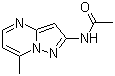 2-乙酰氨基-7-甲基吡唑并[1,5-a]嘧啶分子结构 (CAS 2085-55-4)
