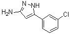 3-Amino-5-(3-chlorophenyl)-1H-pyrazole molecular structure (CAS 208519-09-9)