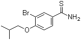 3-Bromo-4-isobutoxybenzothioamide molecular structure (CAS 208665-96-7)