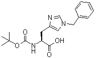 N-tert-Butoxycarbonyl-1-phenylmethyl-L-histidine molecular structure (CAS 20898-44-6)