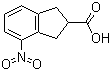 4-Nitro-2-indanecarboxylic acid molecular structure (CAS 209225-00-3)