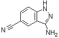 3-Amino-1H-indazole-5-carbonitrile molecular structure (CAS 20925-62-6)
