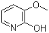 结构式 CAS# 20928-63-6, 3-甲氧基-2-羟基吡啶; 3-甲氧基-2(1H)-吡啶酮