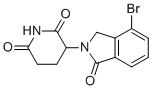 3-(4-Bromo-1-oxoisoindolin-2-yl)piperidine-2,6-dione molecular structure (CAS 2093387-36-9)