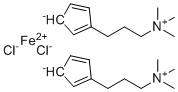 1,1'-Bis[3-(trimethylammonio)propyl]ferrocene dichloride molecular structure (CAS 2093414-16-3)