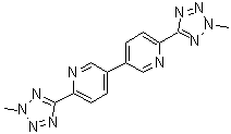 6,6'-Bis(2-methyl-2H-tetrazol-5-yl)-3,3'-bipyridine molecular structure (CAS 2095840-91-6)