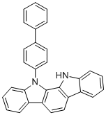 11-([1,1'-Biphenyl]-4-yl)-11,12-dihydroindolo[2,3-a]carbazole molecular structure (CAS 2095887-12-8)