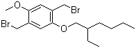 结构式 CAS# 209625-37-6, 1,4-二(溴甲基)-2-甲氧基-5-(2-乙基己氧基)苯