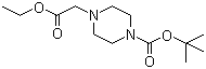 structure of CAS# 209667-59-4, 1-Boc-4-ethoxycarbonylmethylpiperazine;4-Ethoxycarbonylmethylpiperazine-1-carboxylic acid tert-butyl ester