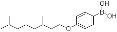 4-(3,7-二甲基辛氧基)苯硼酸分子结构 (CAS 209673-75-6)