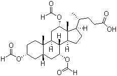 (3alpha,5beta,7alpha,12alpha)-3,7,12-Tris(formyloxy)cholan-24-oic acid molecular structure (CAS 2097-89-4)