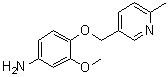 structure of CAS# 2097800-25-2, 3-Methoxy-4-[(6-methyl-3-pyridinyl)methoxy]benzenamine