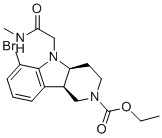 (4aS,9bR)-Ethyl 6-bromo-5-(2-(methylamino)-2-oxoethyl)-3,4,4a,5-tetrahydro-1H-pyrido[4,3-b]indole-2(9bH)-carboxylate molecular structure (CAS 2098497-32-4)