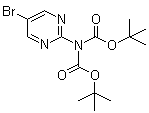 结构式 CAS# 209959-33-1, (5-溴嘧啶-2-基)双(叔丁氧羰基)胺