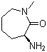 结构式 CAS# 209983-96-0, (3S)-3-氨基六氢-1-甲基-2H-氮杂卓-2-酮