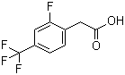 structure of CAS# 209991-64-0, 2-Fluoro-4-(trifluoromethyl)phenylacetic acid