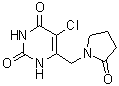5-Chloro-6-[(2-oxo-1-pyrrolidinyl)methyl]-2,4(1H,3H)-pyrimidinedione molecular structure (CAS 2101241-71-6)