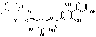 结构式 CAS# 21018-84-8, 苦龙胆脂甙