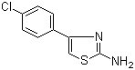 2-氨基-4-(4-氯苯基)噻唑分子结构 (CAS 2103-99-3)