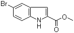 5-溴吲哚-2-甲酸甲酯分子结构 (CAS 210345-56-5)