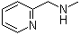 structure of CAS# 21035-59-6, N-Methylpyridine-2-methanamine;N-Methyl-N-(pyridin-2-ylmethyl)amine; NSC 63910; alpha-Picolylmethylamine