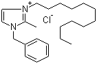 结构式 CAS# 21054-72-8, 1-苄基-2-甲基-3-月桂基咪唑鎓氯化物