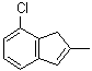 4-Chloro-2-methyl-1H-indene molecular structure (CAS 210628-07-2)