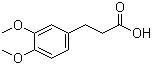3,4-二甲氧基苯丙酸分子结构 (CAS 2107-70-2)