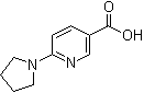 结构式 CAS# 210963-95-4, 6-(吡咯烷-1-基)烟酸