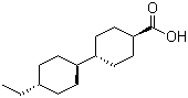 trans-4-Ethylcyclohexylcyclohexane-4''-carboxylic acid molecular structure (CAS 211188-82-8)