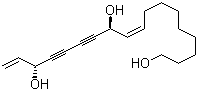 9,17-Octadecadiene-12,14-diyne-1,11,16-triol molecular structure (CAS 211238-60-7)