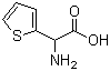 2-噻吩基甘氨酸分子结构 (CAS 21124-40-3)