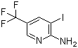 structure of CAS# 211308-82-6, 3-Iodo-5-(trifluoromethyl)-2-pyridinylamine