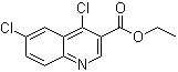 structure of CAS# 21168-41-2, Ethyl 4,6-dichloroquinoline-3-carboxylate