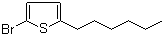 structure of CAS# 211737-28-9, 2-Bromo-5-hexylthiophene;5-Bromo-2-hexylthiophene