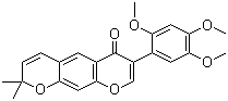 structure of CAS# 211799-56-3, 2',4',5'-Trimethoxy-2'',2''-dimethylpyrano[5'',6'':6,7]isoflavone